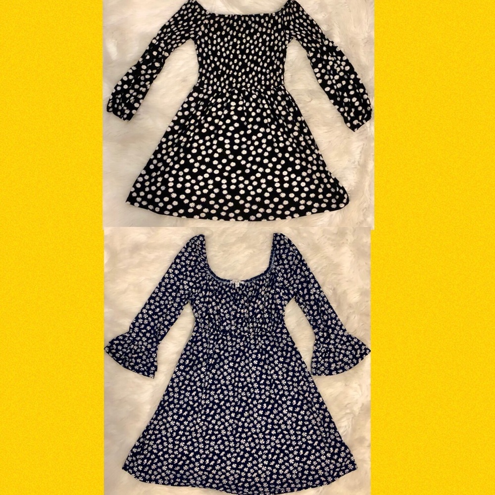Lot of two new adorable daisy spring dresses.